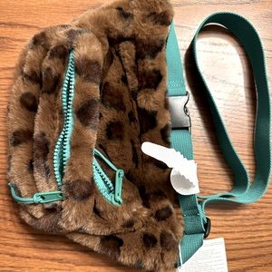 Zara furry belt bag
